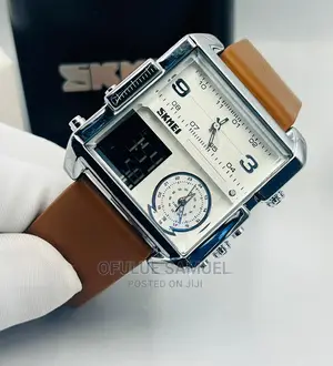 Skemei Leather Wristwatch