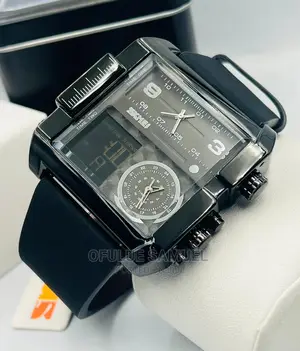 Skemei Leather Wristwatch