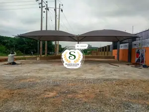Carport for 4 Cars Brownroof