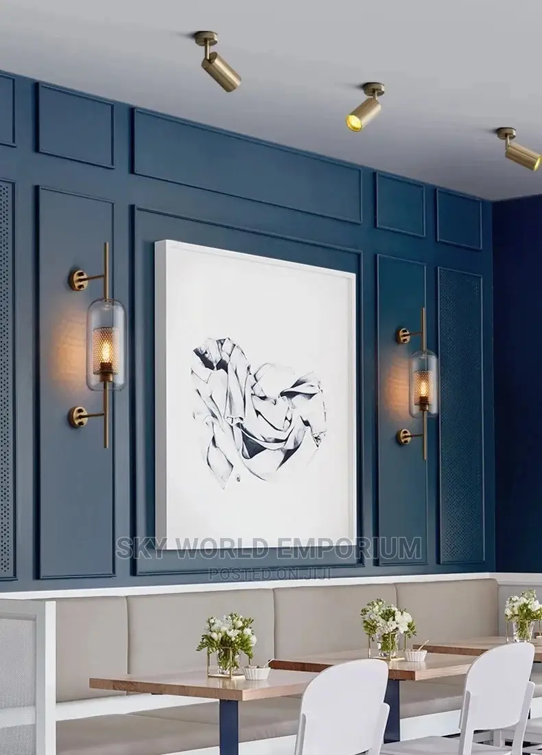 Modern Glass Wall Lamps Bronze Light