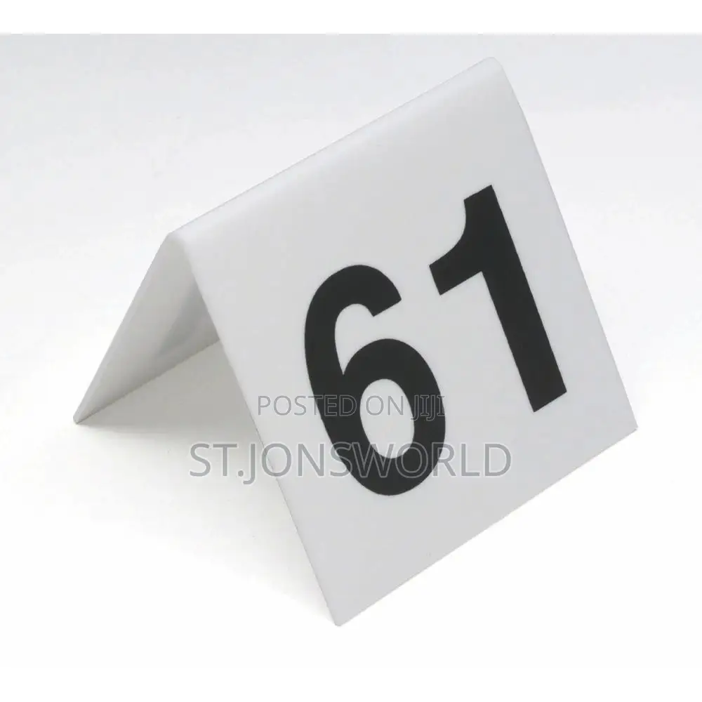 Table Numbers