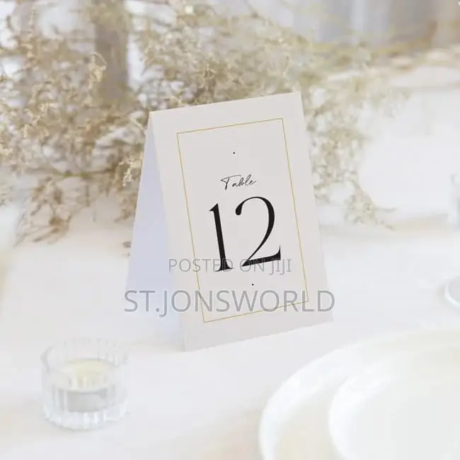 Table Numbers