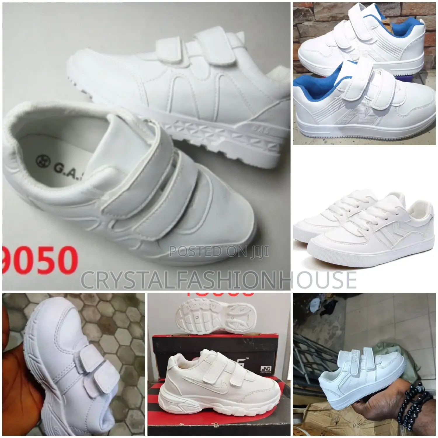 Kids White Sneakers for School and Outing