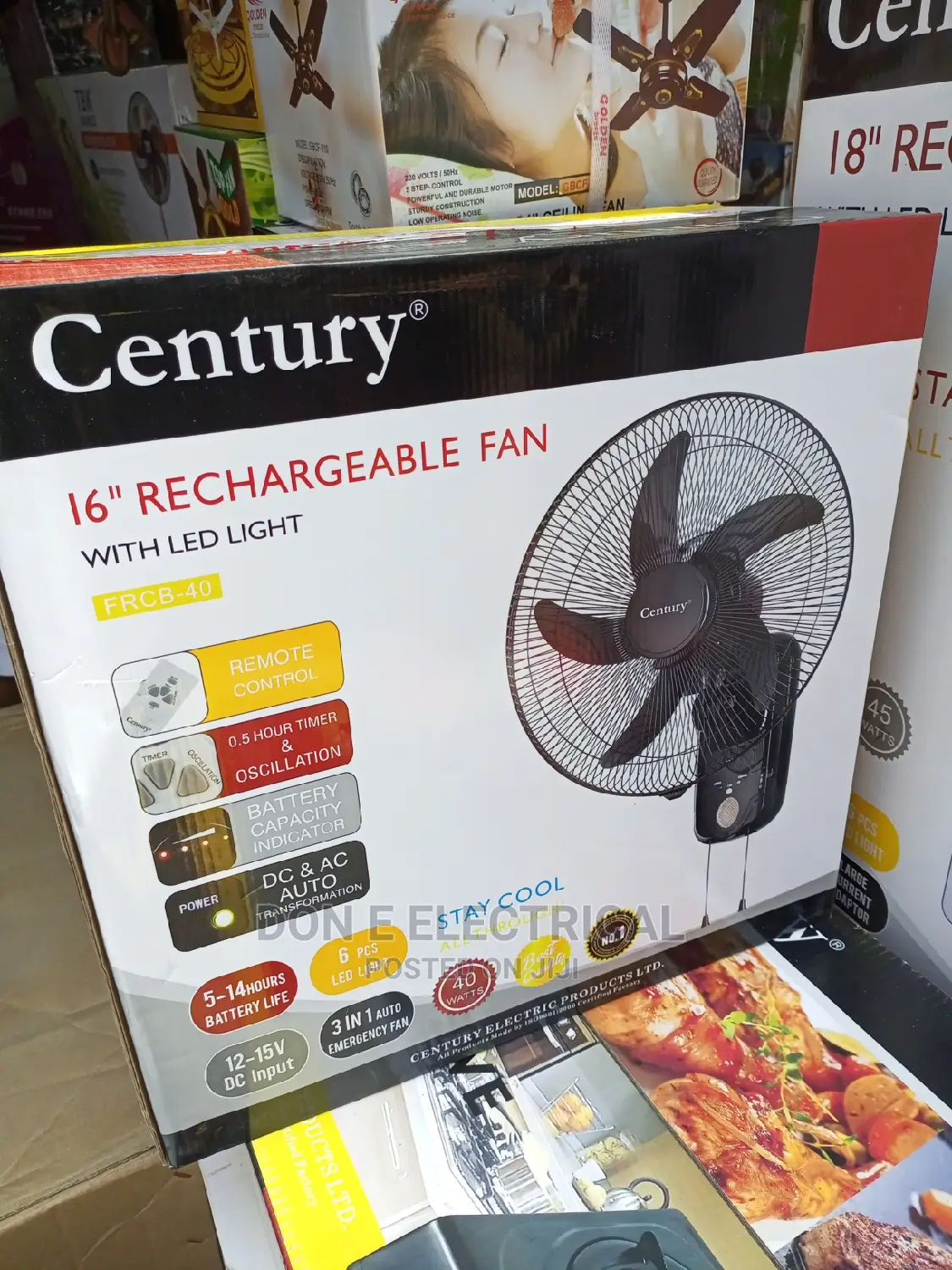 16inches Rechargeable Wall Fan