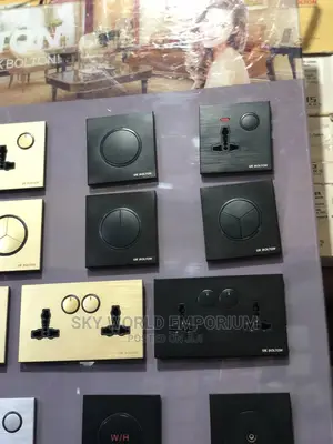 Push Button Wall Switch 15A Aluminum