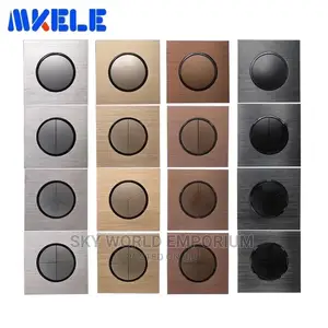 Push Button Wall Switch 15A Aluminum