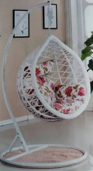 Photo - Luxury Indoor/Outdoor Rattan Made Hanging Swing Chair.