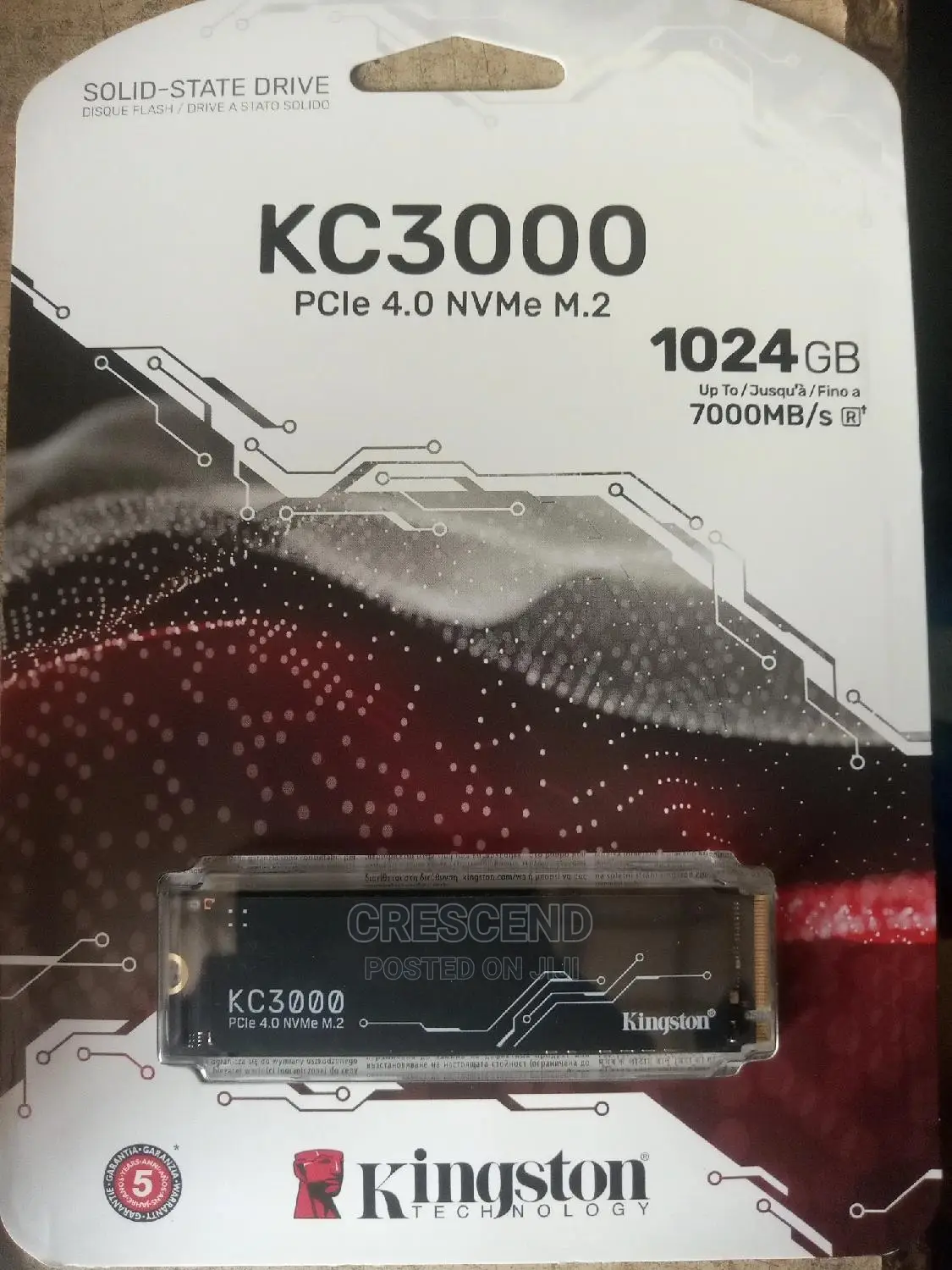 1tb Kc3000 M.2 4.0 Nvme Ssd. Kingston