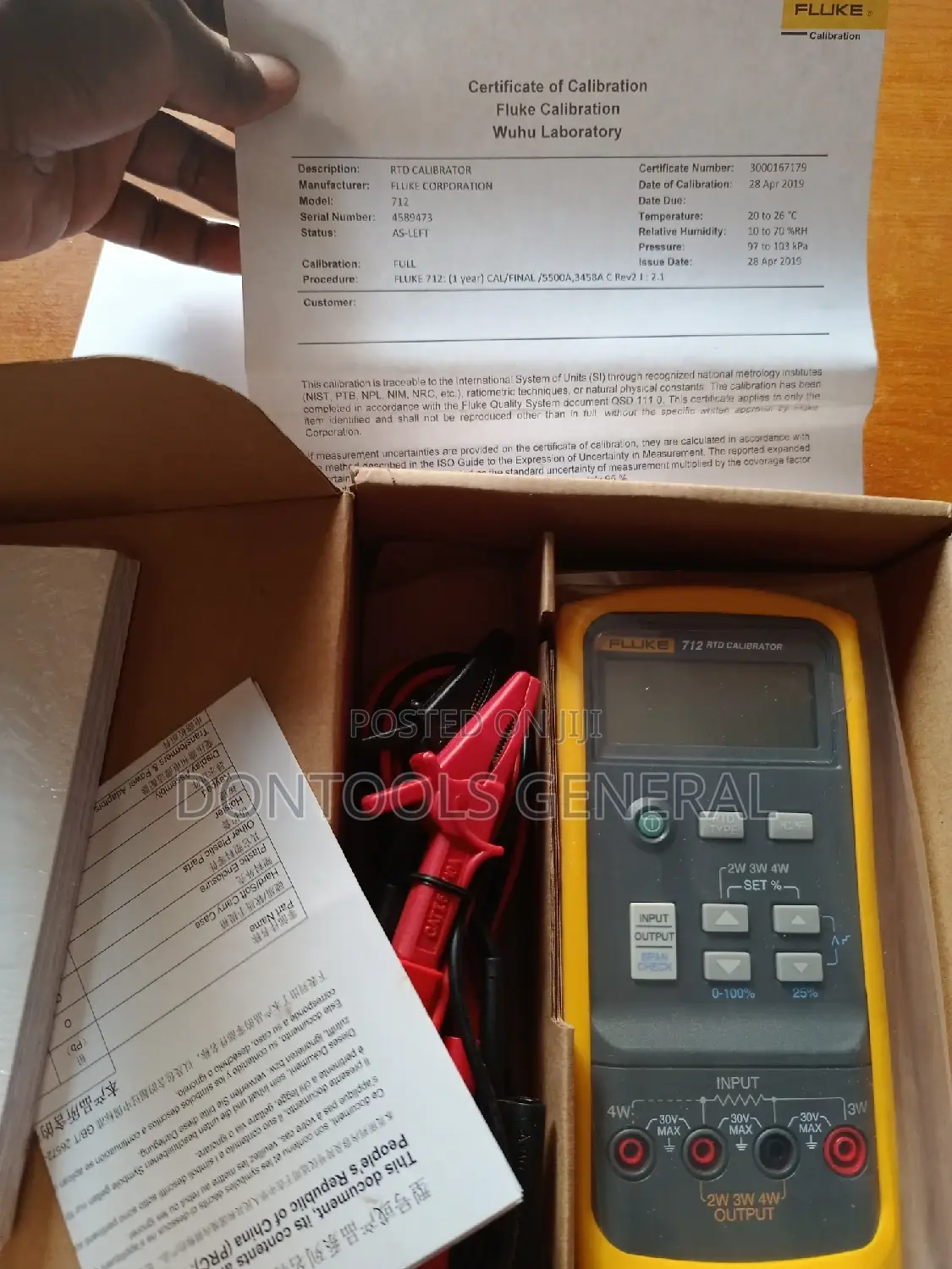 Fluke 712 RTD Process Calibrator