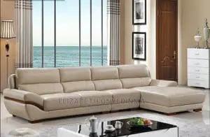Luxury L-Shape Living Room Leather Chair.
