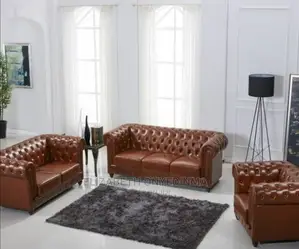 Six Seaters of Leather Chairs