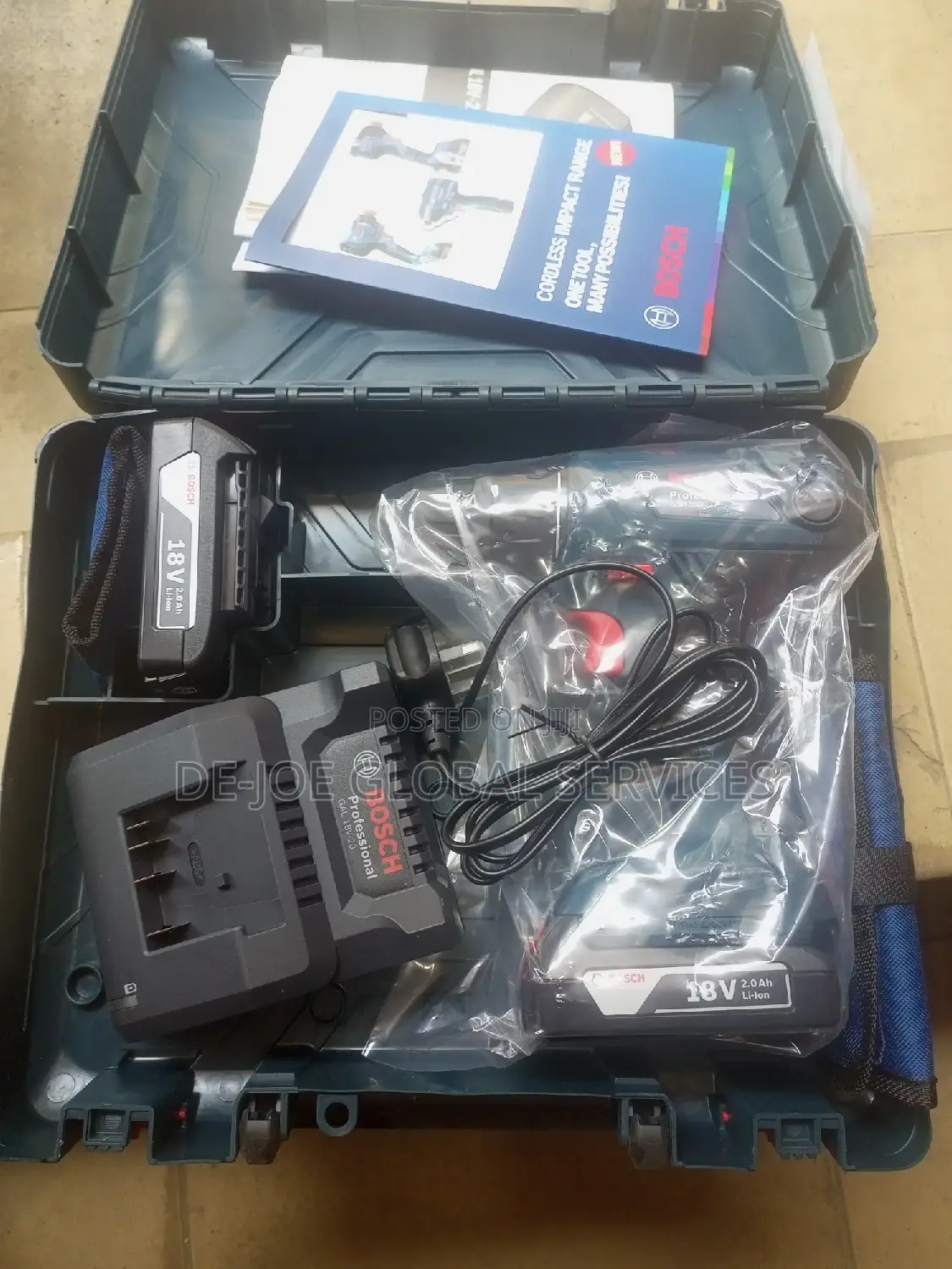 Cordless Bosch Battery Drill Machine 18volts