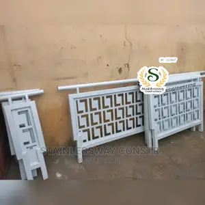 Lasercut Railings White Brick Design