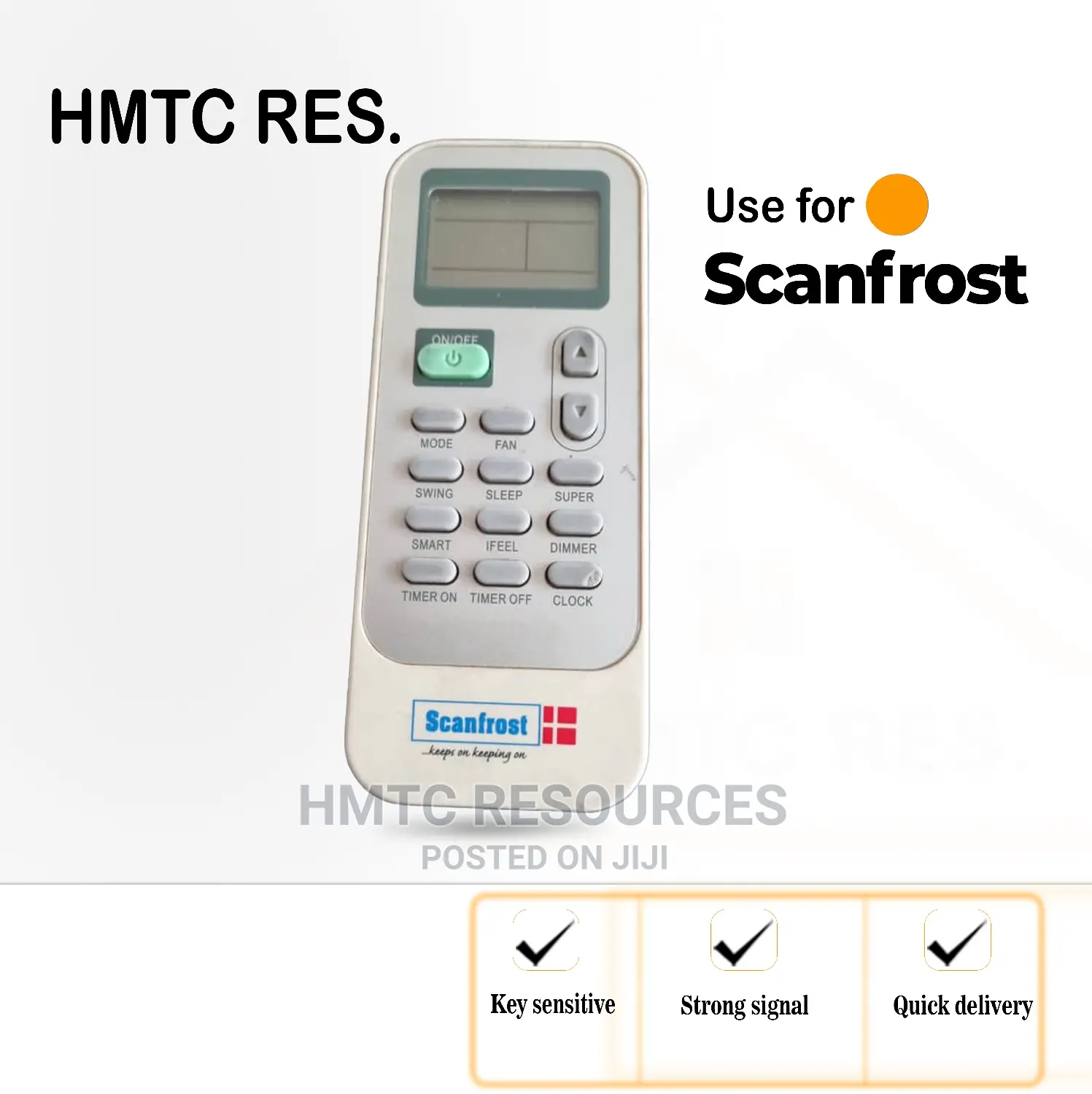 Scanfrost Split Unit Air Conditioner Remote Control