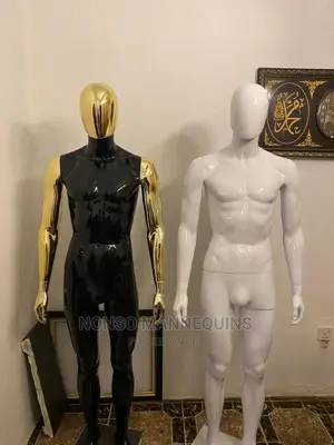 Normal Body Size Male Black and Gold and White Mannequins