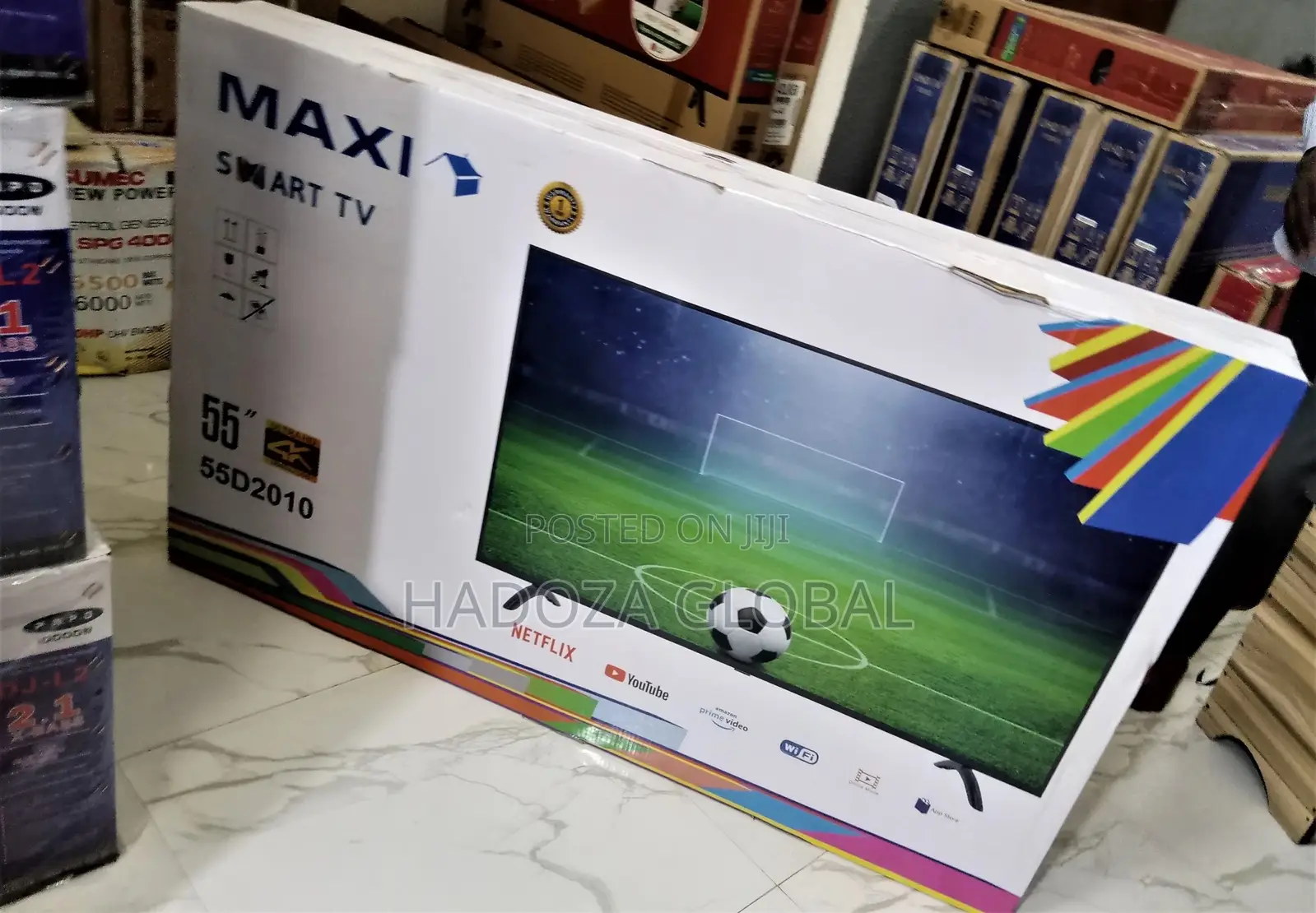 MAXI 55inches Smart Tv Wireless + One Year Warranty