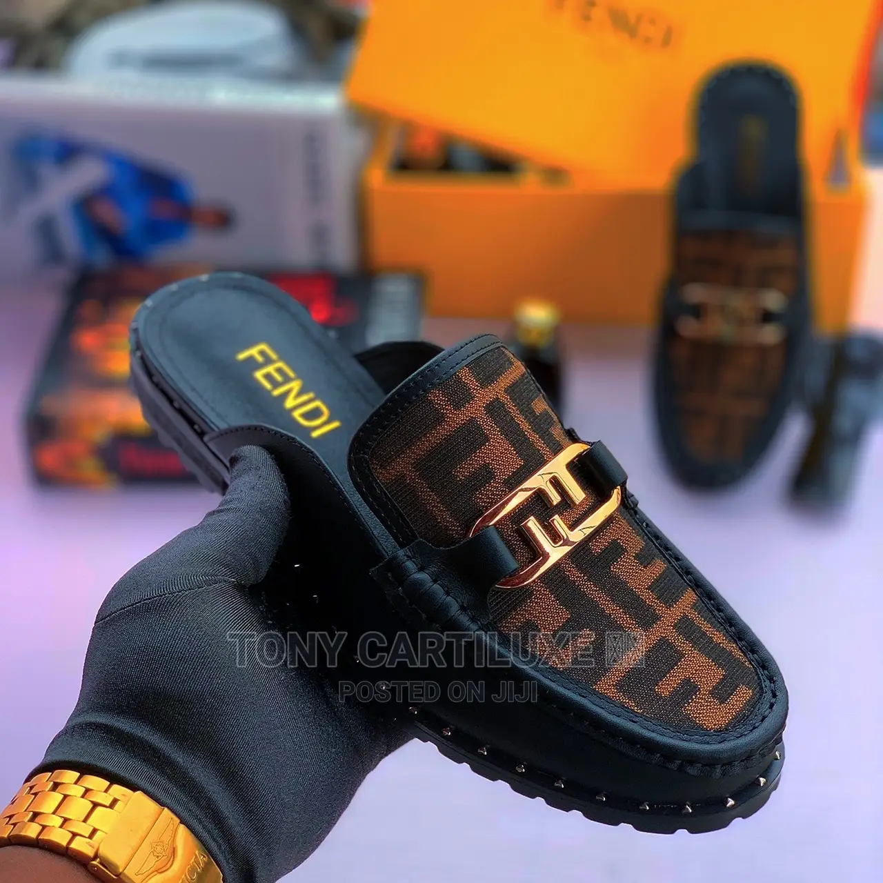 High Quality Fendi Half Shoe