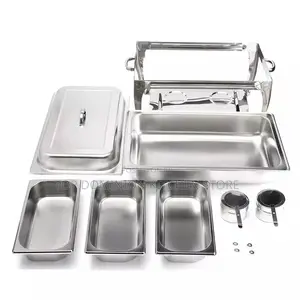 3 Divided Large Chaffing Dishes (9liter)