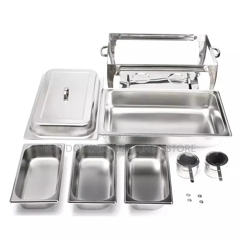 3 Divided Large Chaffing Dishes (9liter)
