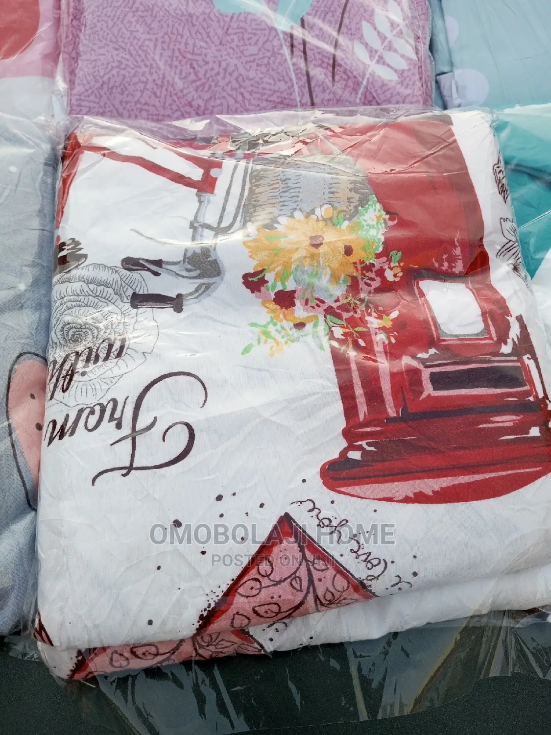 7 by 7 Bed Sheet With Two Pillow Cases