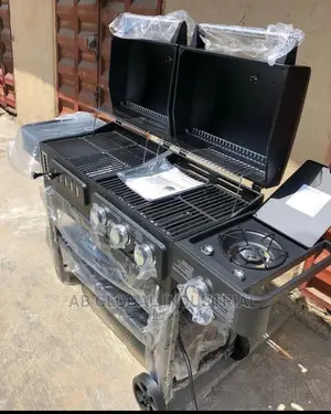 Gas and Charcoal Barbecue Grill,. BBQ