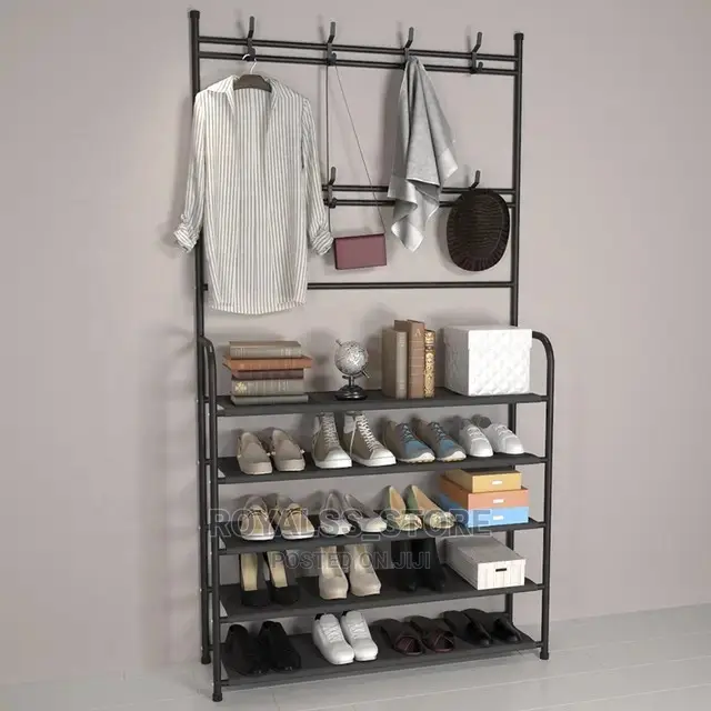 Multifunction Shoe and Hat Rack