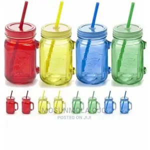 Single Plastic Mason Jar With Stray