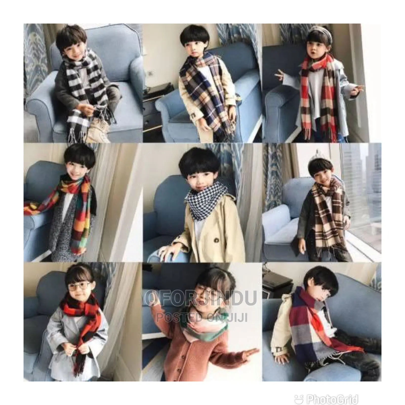 Children Winter Muffers Foreign Used Original