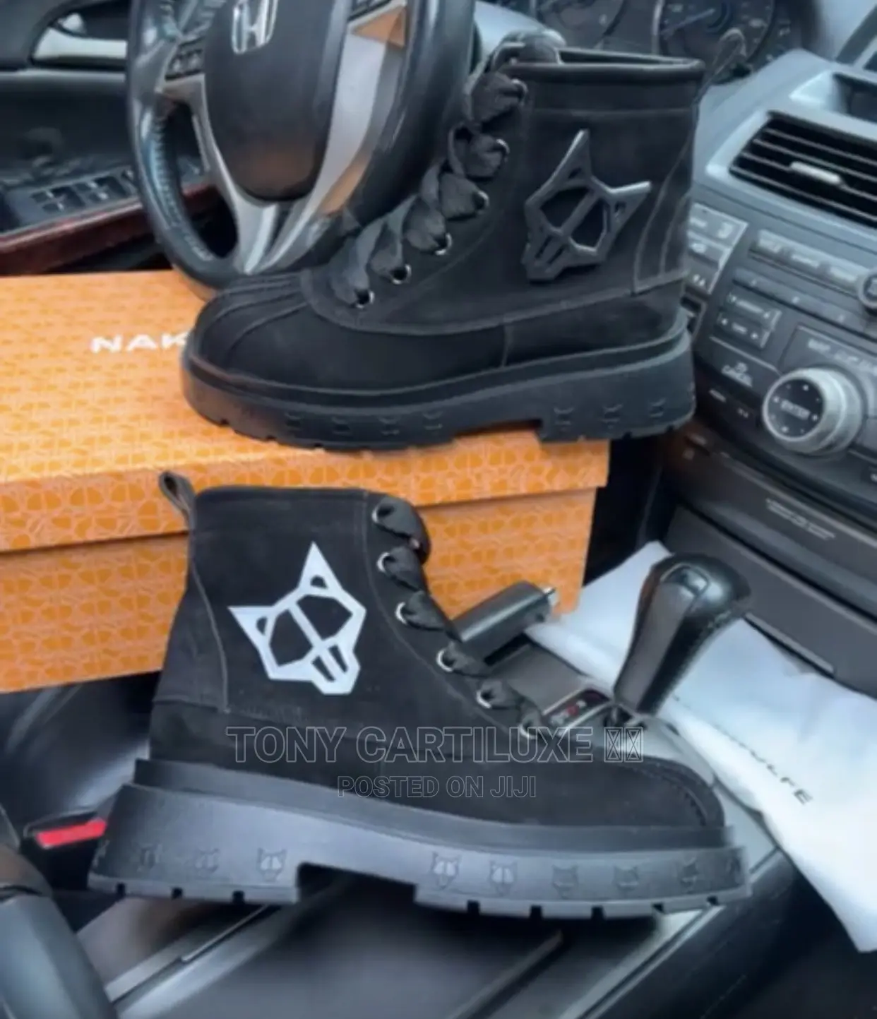 Naked Wolfe “Detachable Logo” Black Boot
