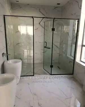 Shower Cubicle Black Frame Design