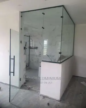 Bathroom Fixed Glass With Door