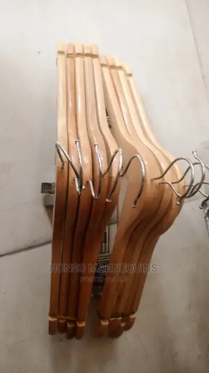 Clip Wooden Hangers for Trousers and Skirts