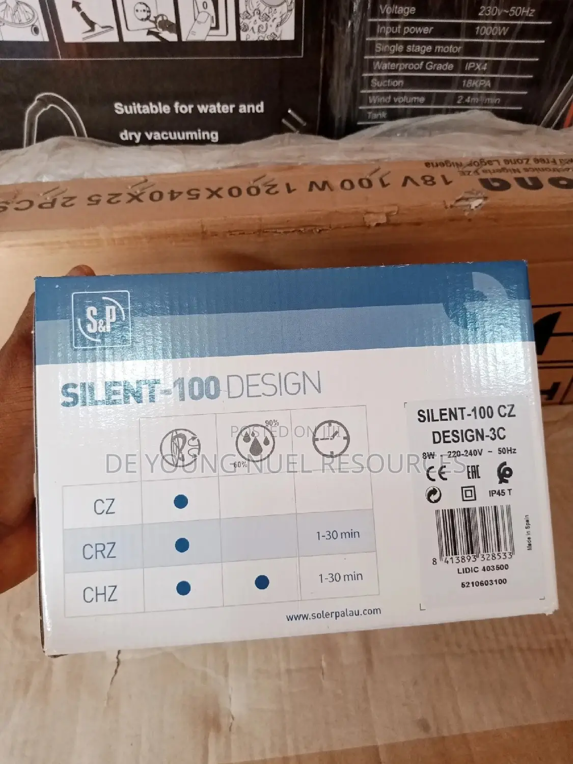Silent 100 4" Extractor Fan Kitchen and Bathroom