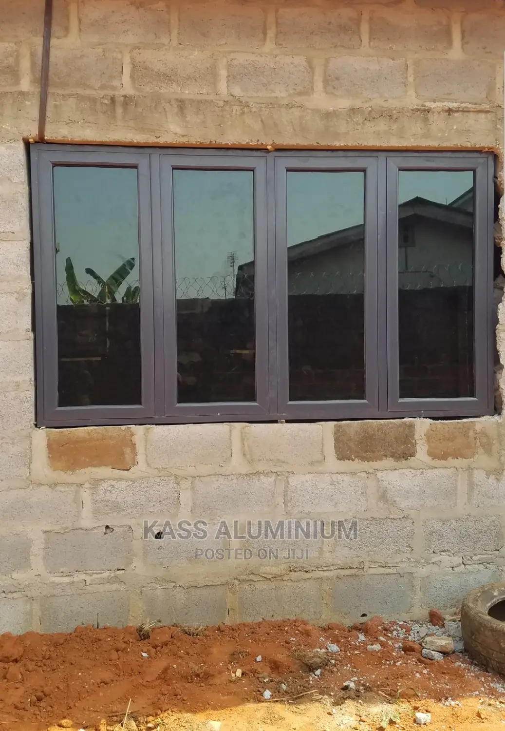 Aluminium Casement Window With Burglary