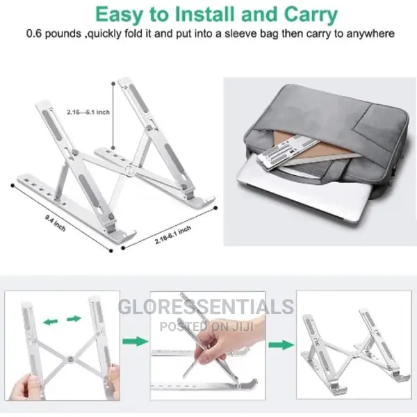 Metallic Adjustable Laptop Stand