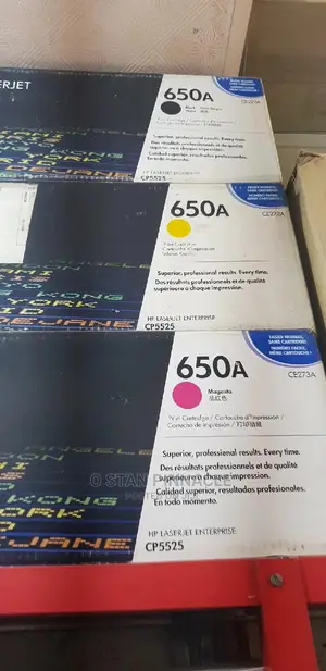 HP 650A Cyan, Yellow, Magenta and Black Toner