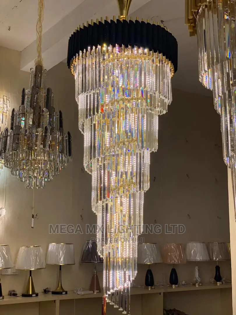 Spiral Crystal Chandeliers