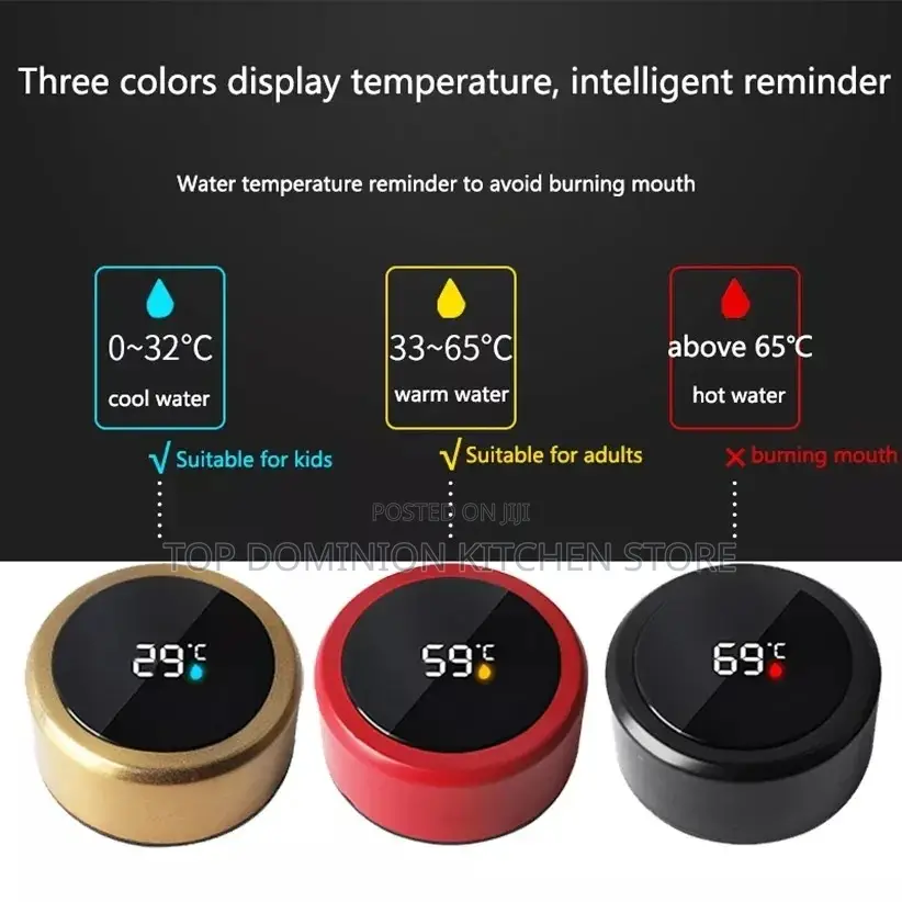 Unique Temperature Display Vacuum Flask(50pcs)
