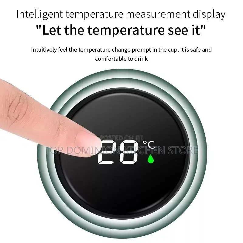 Unique Temperature Display Vacuum Flask(50pcs)