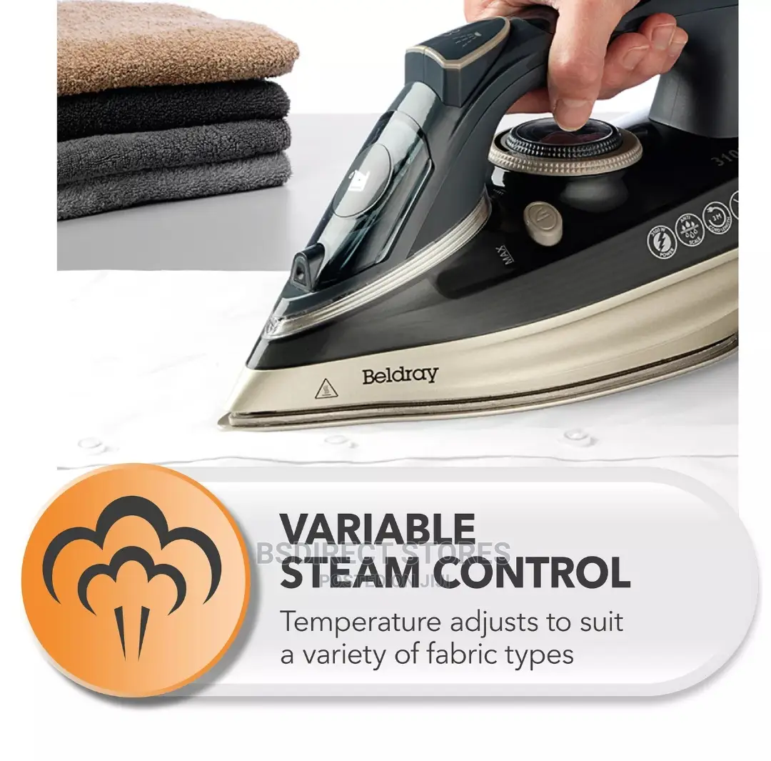 Beldray Iron Ceramic Dual Soleplate Technology Steam 3100W