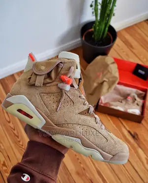 Photo - *Travis Ttocs X Air Jordan Vi Retro Sp ‘ British Khaki ‘*