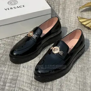 Photo - Original Versace Men Leather Loafers Shoe Available