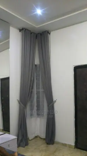 Quality Gray Curtain With Rings
