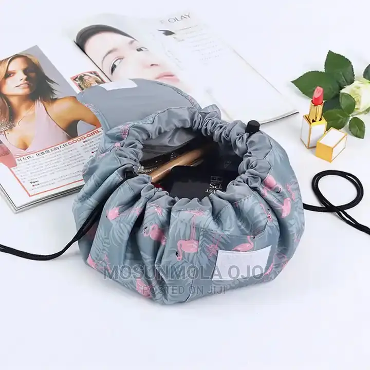 Mini Quick-pull Drawstring Accessories Makeup Travel Pouch