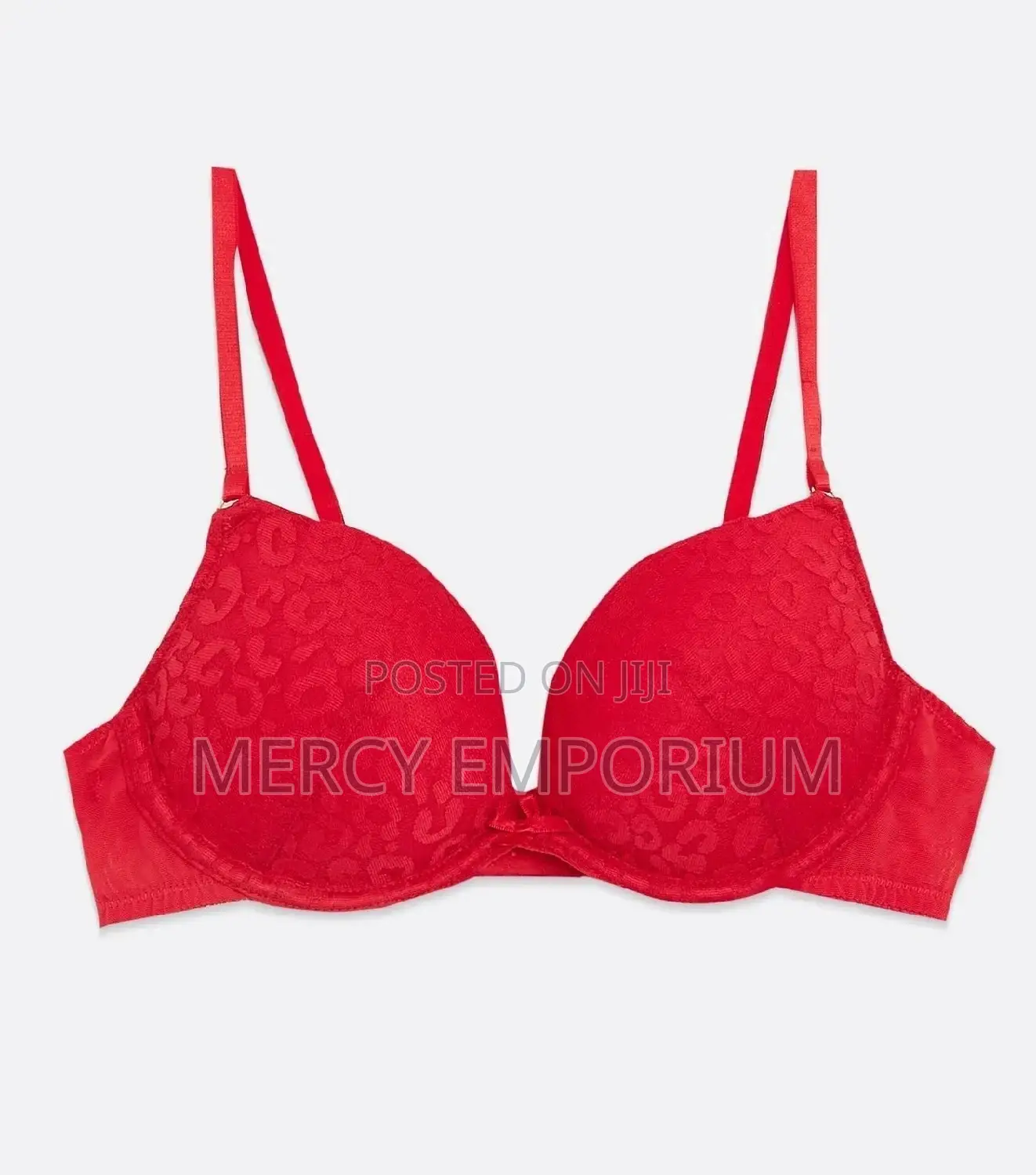 Red Padded Push Up Bra. Red Bra Size 36C,