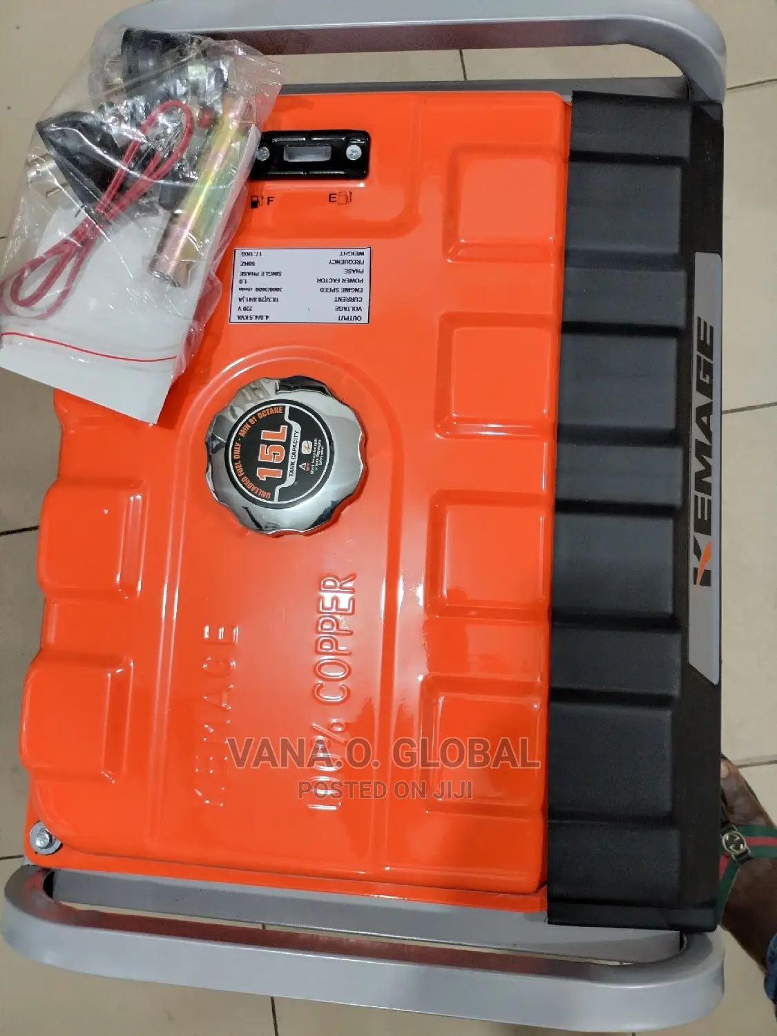 Remote Start Kamage 4.5 Kva Generator