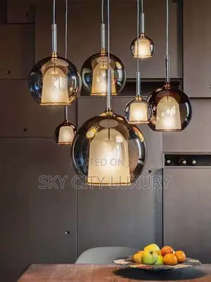 Luxury Ceiling Mounted Glass Pendant Light.