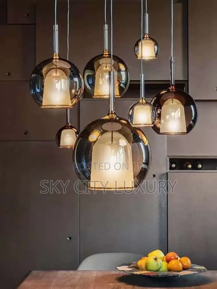 Luxury Ceiling Mounted Glass Pendant Light.