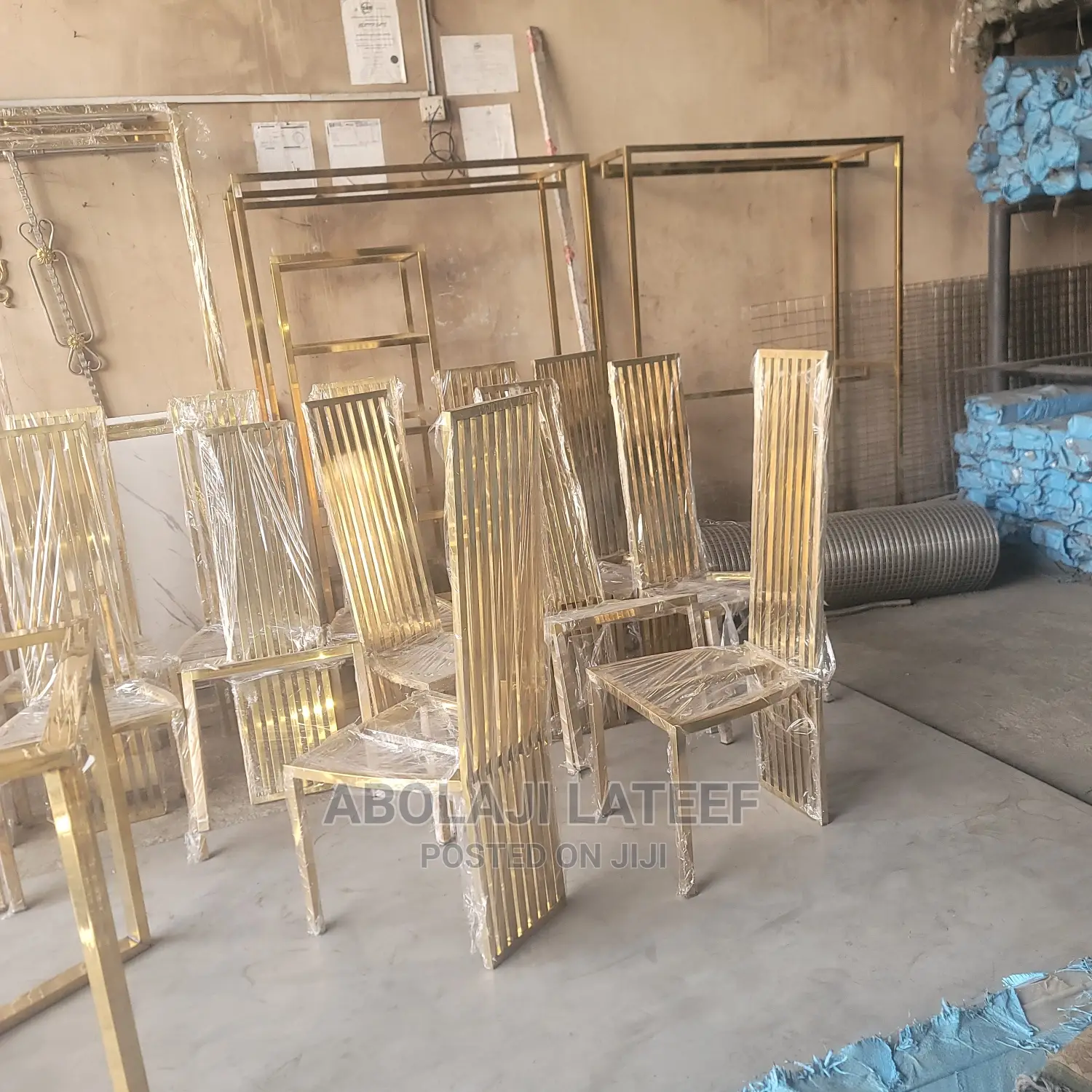 Stainless Gold Chairs