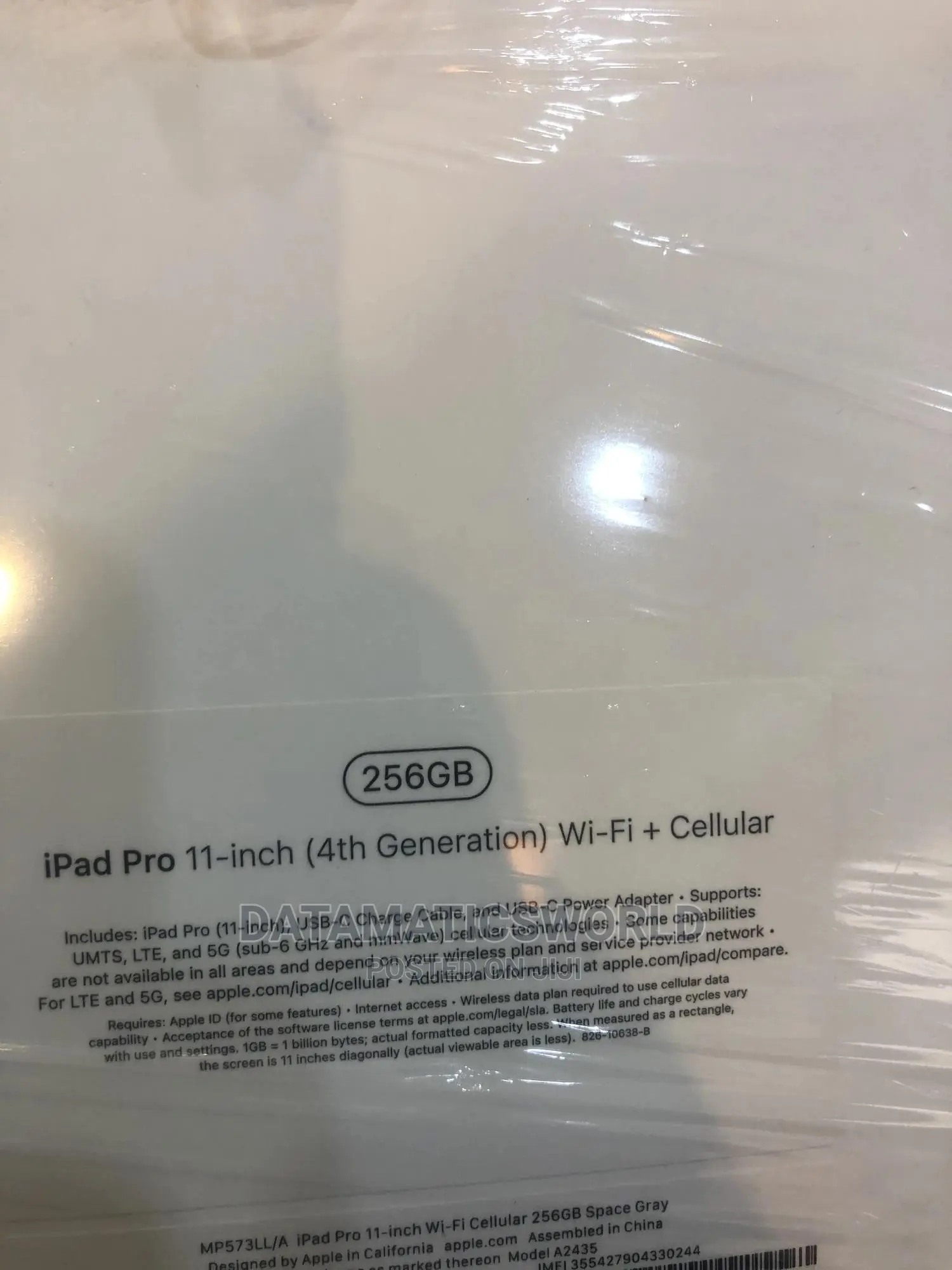 New Apple iPad Pro 11 (2021) 256 GB Gray